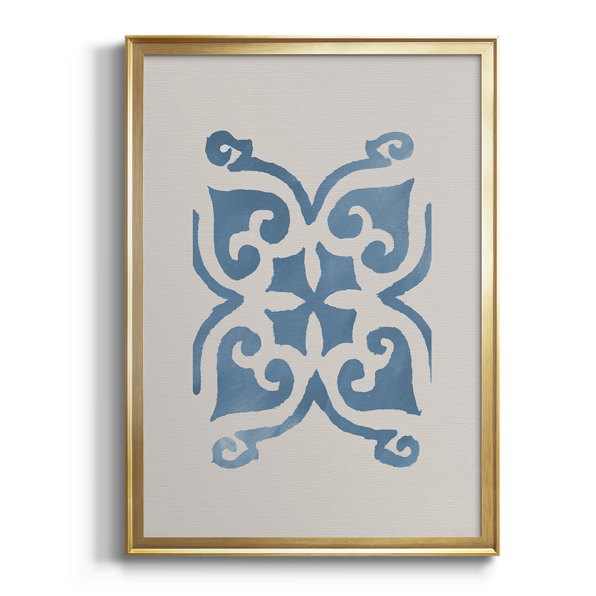 Monochrome Terra Mesa Tile II - Modern Framed Canvas Print