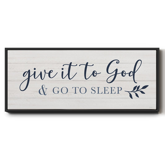 Give It To God - Floater Framed Canvas Print