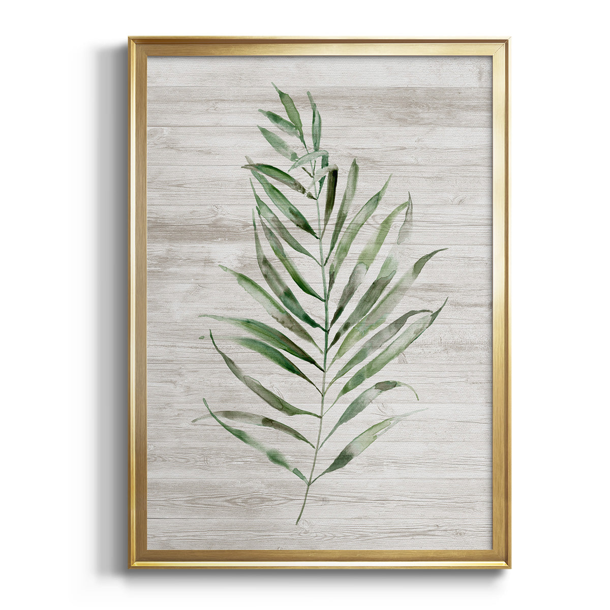 Tropic Frond II - Modern Framed Canvas Print