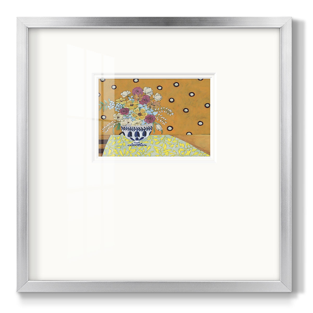 Flowerscape I Premium Framed Print Double Matboard