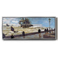 The Jetty at Le Havre Bad Weather, 1870 - Floater Framed Canvas Print
