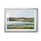 Autumn River Crossing II - Modern Framed Art Print