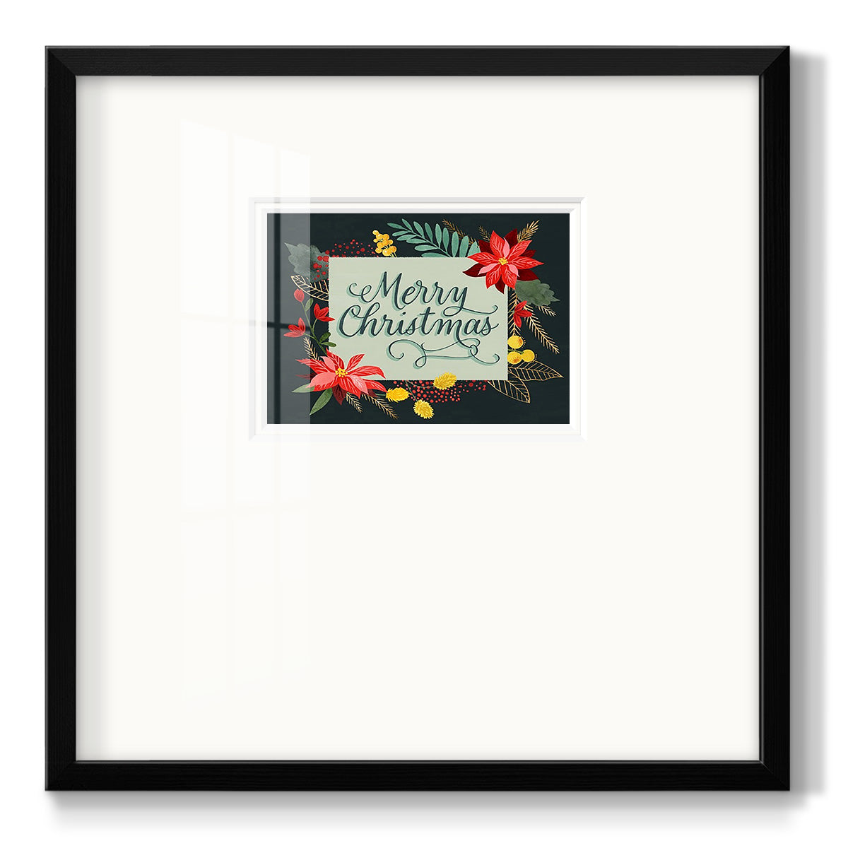 Bright Christmas Night  I Premium Framed Print Double Matboard