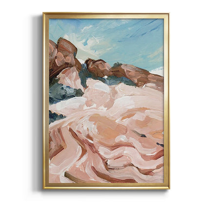 Impasto Plateau I - Modern Framed Canvas Print