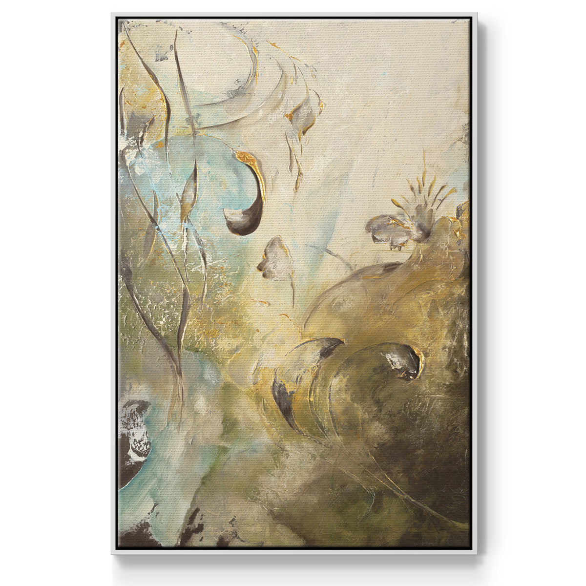 Enchanted Garden II - Floater Framed Canvas Print