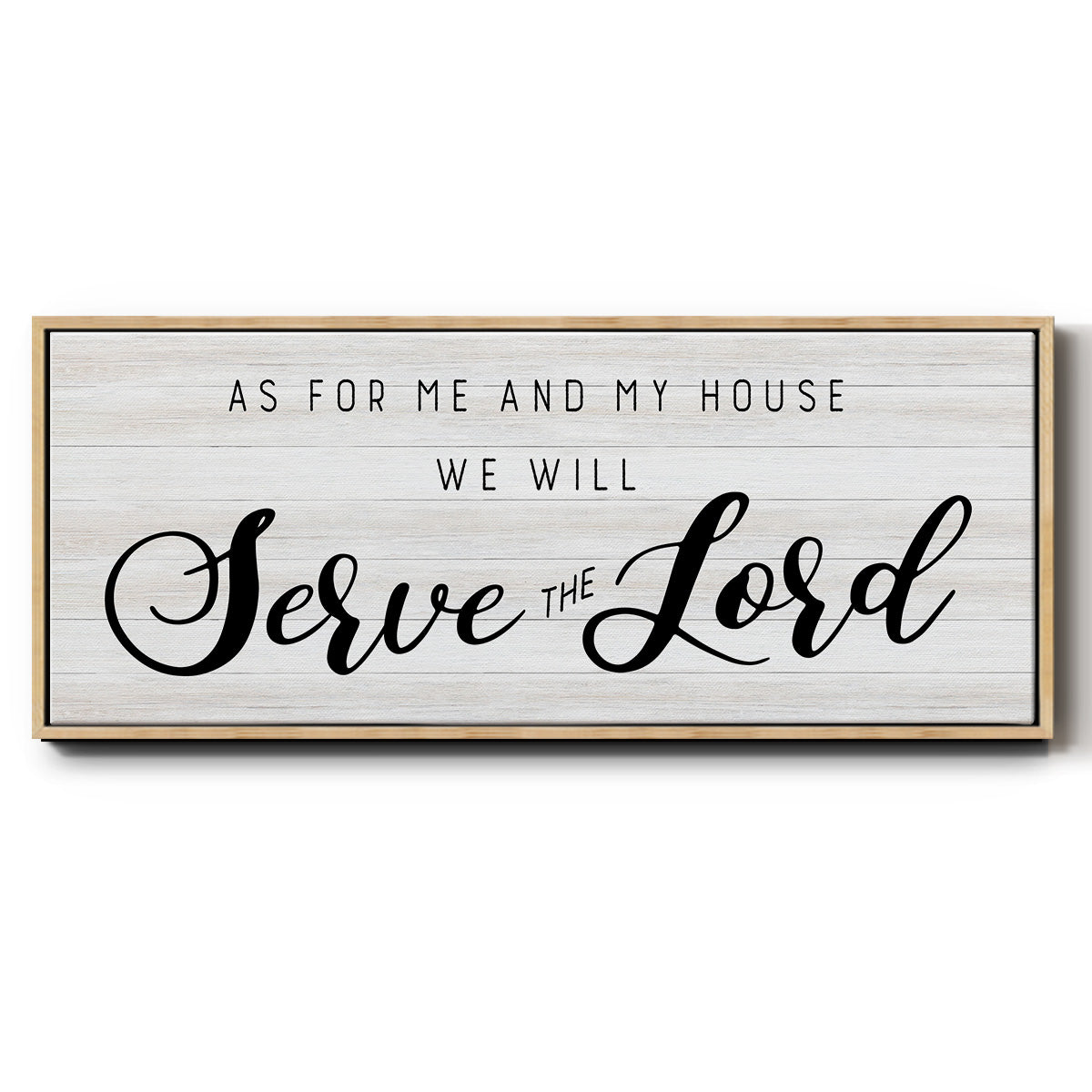 Serve the Lord - Floater Framed Canvas Print