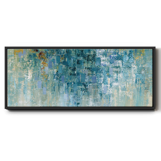 I Love the Rain - Floater Framed Canvas Print