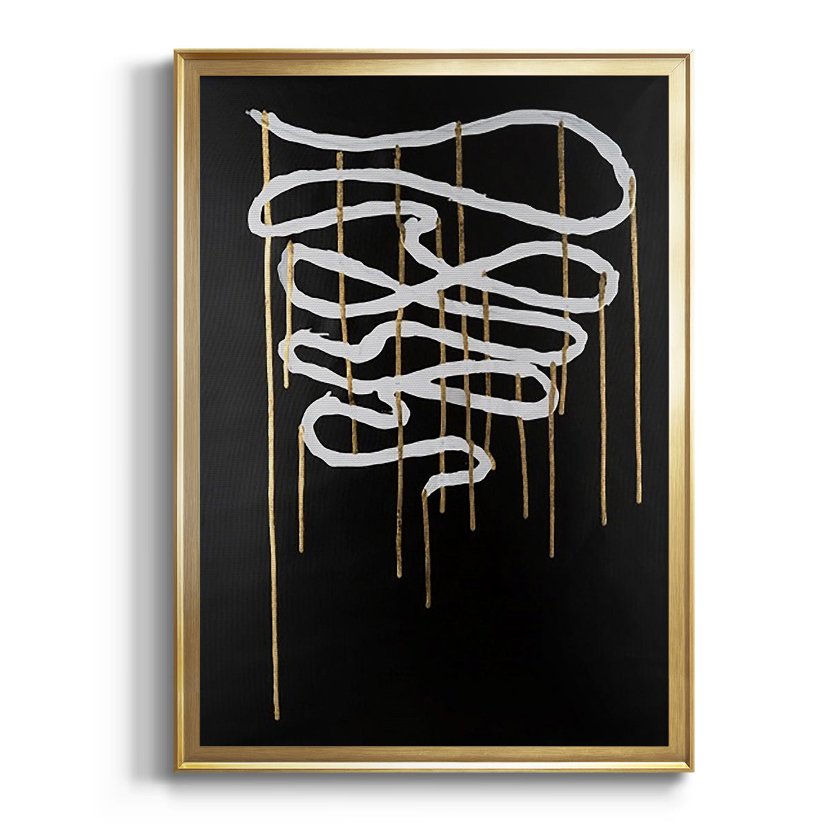Weeping Ribbon II - Modern Framed Canvas Print