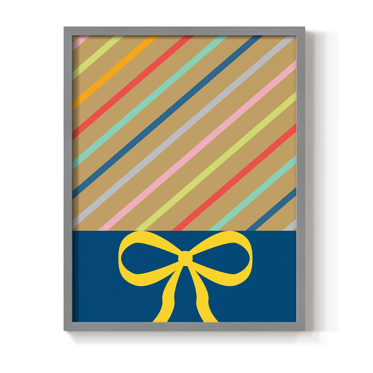 Stripes - Restickable Framed Art Print