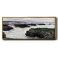 The Rocks at Pourville, Low Tide, 1882 - Floater Framed Canvas Print