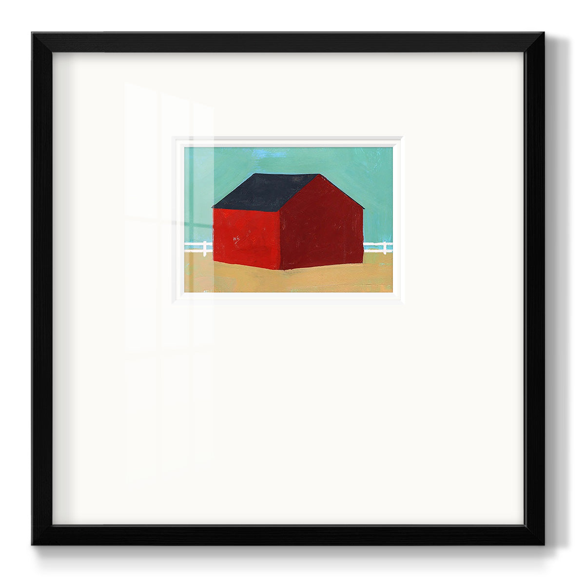 Big Red One III - Double Matboard Framed Print