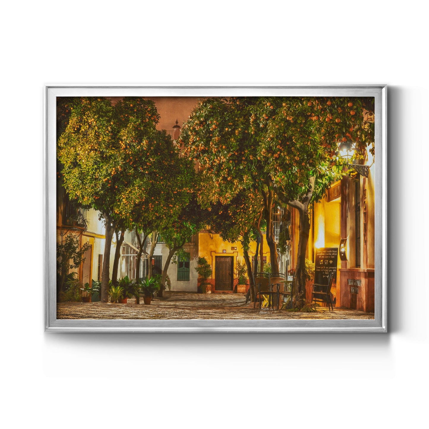 Night in Sevilla - Modern Framed Canvas Print