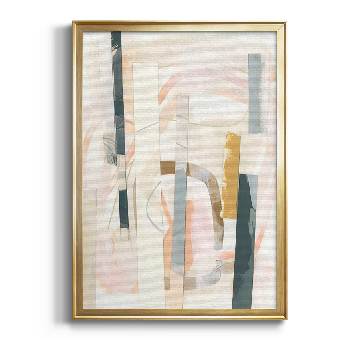 Melon Litmus III - Modern Framed Canvas Print