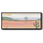 Cactus Plateau II - Floater Framed Canvas Print