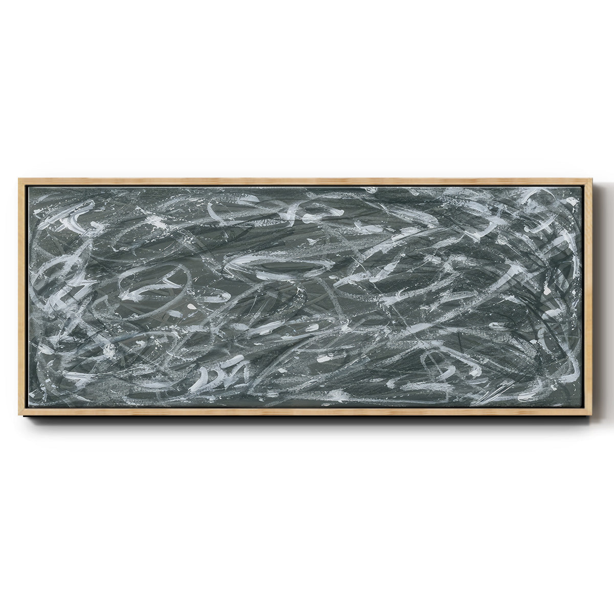 Static Scramble I  - Floater Framed Canvas Print