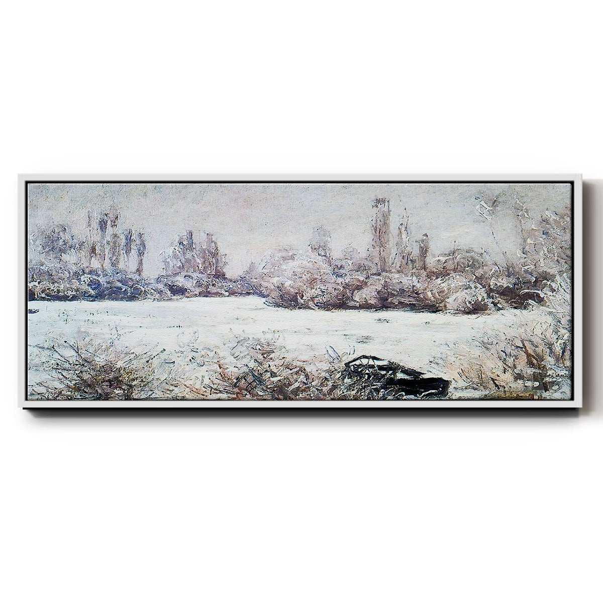 The Frost, 1880 - Floater Framed Canvas Print