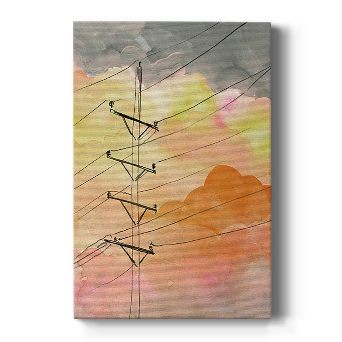 Cloudy Communication I Premium Gallery Wrapped Canvas - Ready to Hang