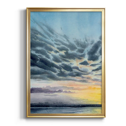 Anastasia Island Sunset I - Modern Framed Canvas Print