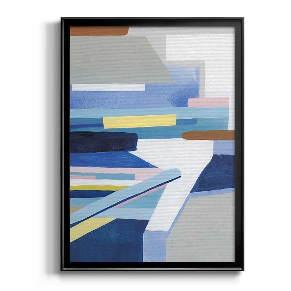 Passing Cars II - Modern Framed Canvas Print