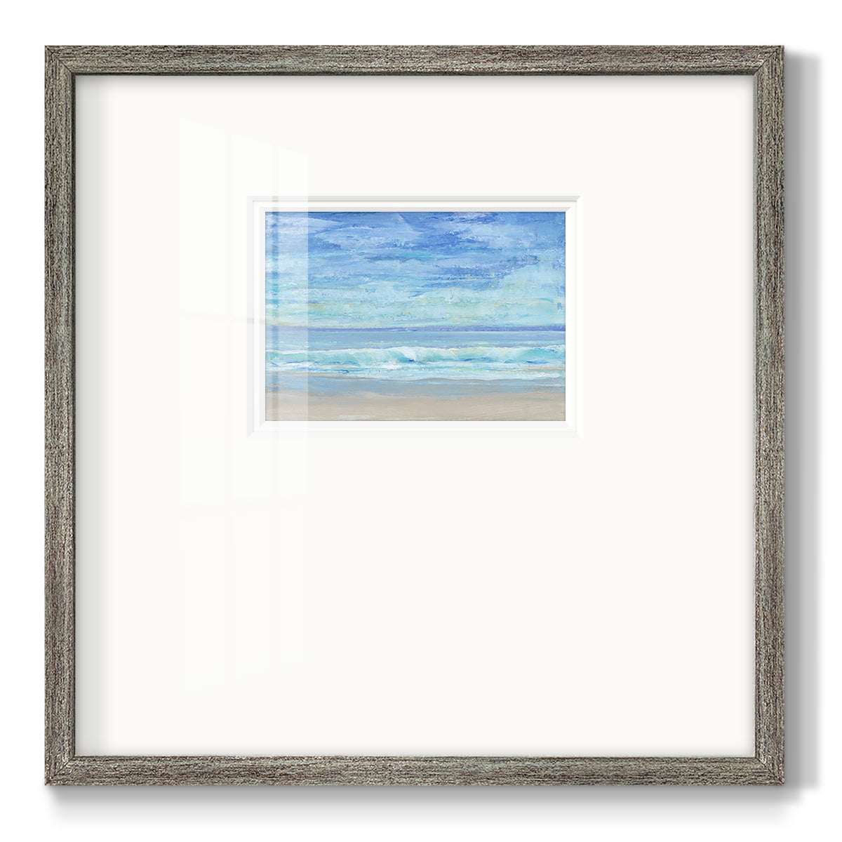 Rolling Surf I Premium Framed Print Double Matboard