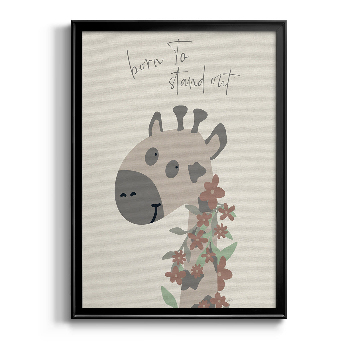 Born To Stand Out - Modern Framed Canvas Print