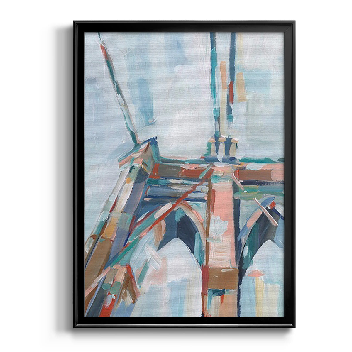 Big City Colors I - Modern Framed Canvas Print