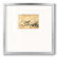 Hatched Horizon II - Double Matboard Framed Print
