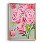 This Year's Peonies I - Modern Framed Canvas Print