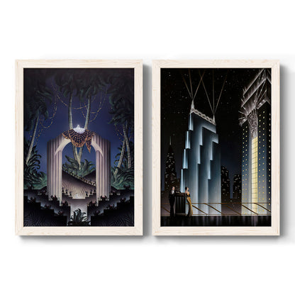 Deco Paradise - Premium Framed Canvas 2 Piece Set - Ready to Hang