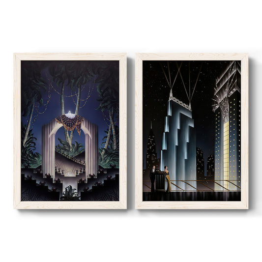 Deco Paradise - Premium Framed Canvas 2 Piece Set - Ready to Hang