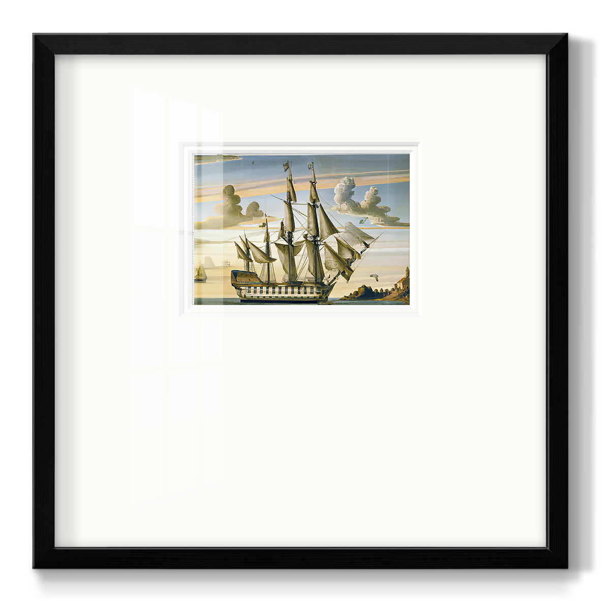 Frigate - Double Matboard Framed Print