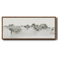 Scenic Scribble I - Floater Framed Canvas Print