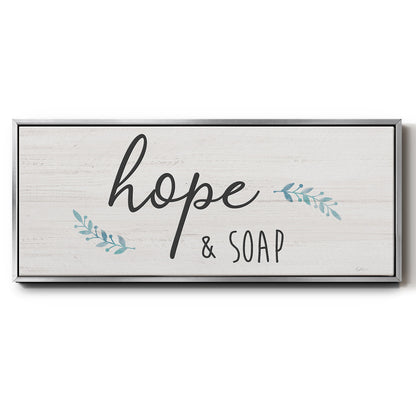 Hope & Soap - Floater Framed Canvas Print