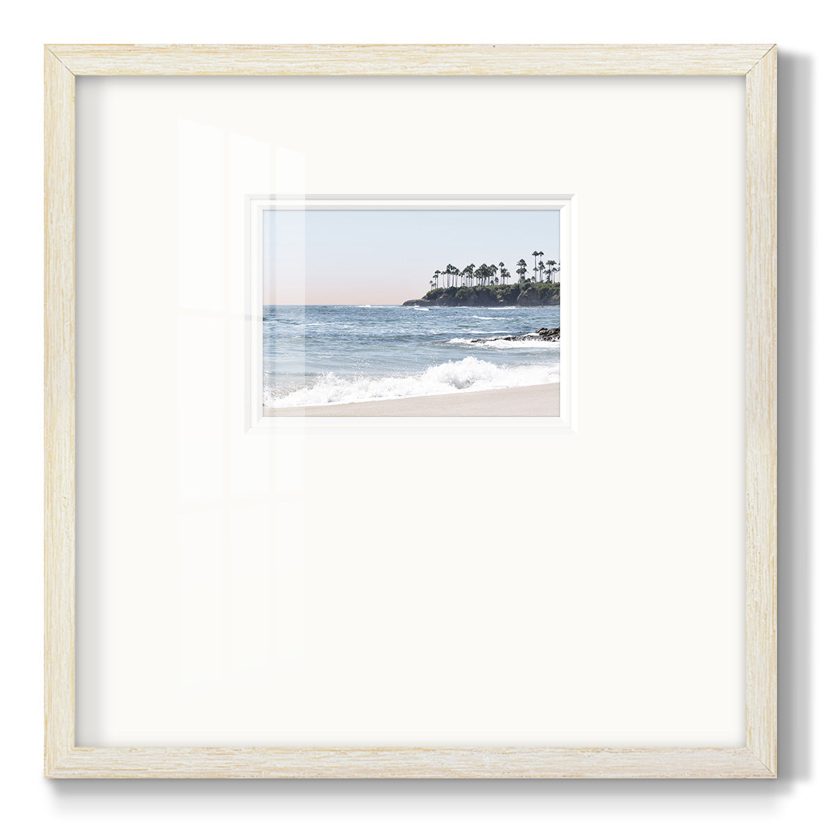 Distant Palms Premium Framed Print Double Matboard