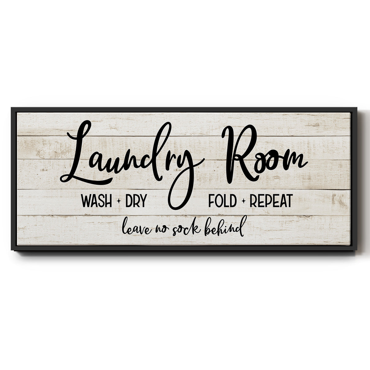 Leave No Sock Behind - Floater Framed Canvas Print