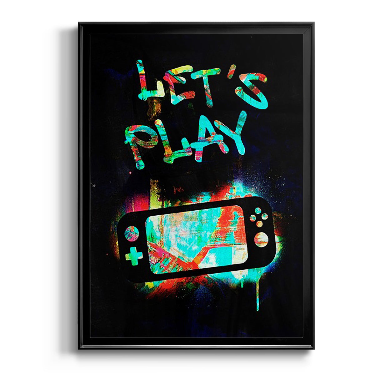 Gamer Tag III - Modern Framed Canvas Print