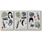 Collected Mindfulness I - Floater Framed Canvas Set