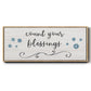 Count Blessings - Floater Framed Canvas Print