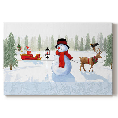 Pearled Pines Village - Canvas Art Print