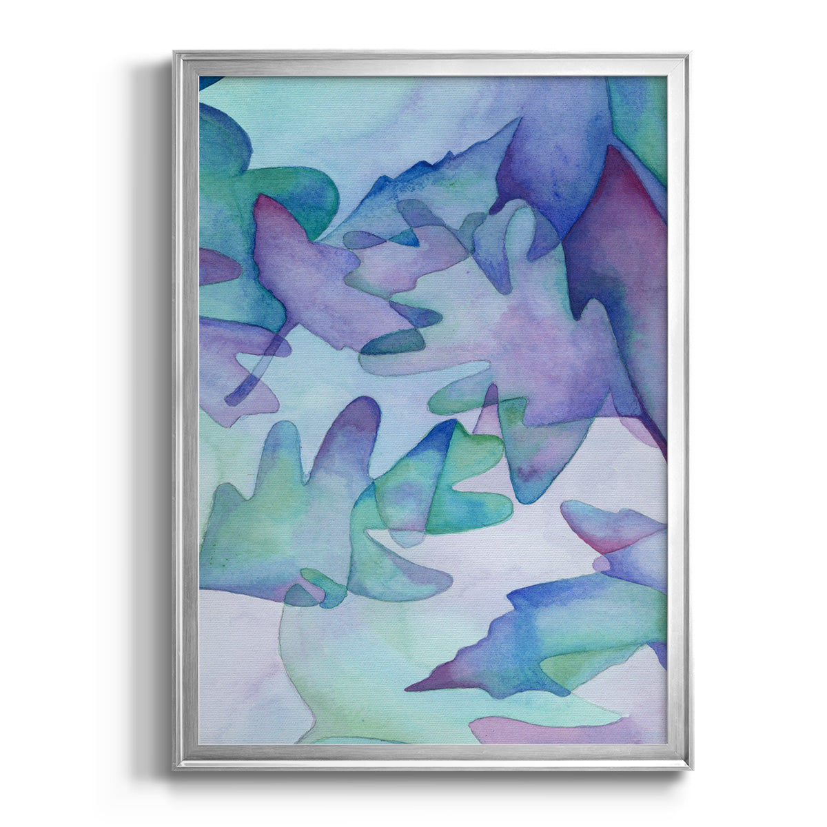 Fallen Leaves - Modern Framed Canvas Print