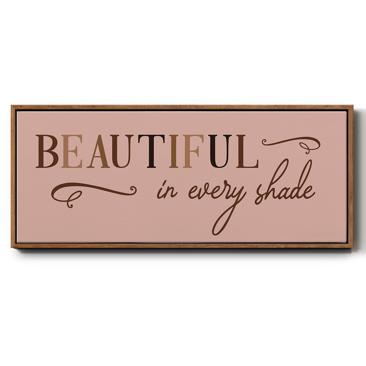 Every Shade - Floater Framed Canvas Print