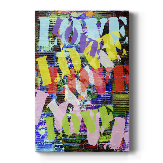 Graffiti Love I Premium Gallery Wrapped Canvas - Ready to Hang