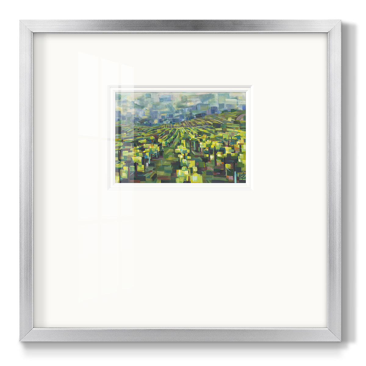 Yellow Grapevines Forever - Double Matboard Framed Print