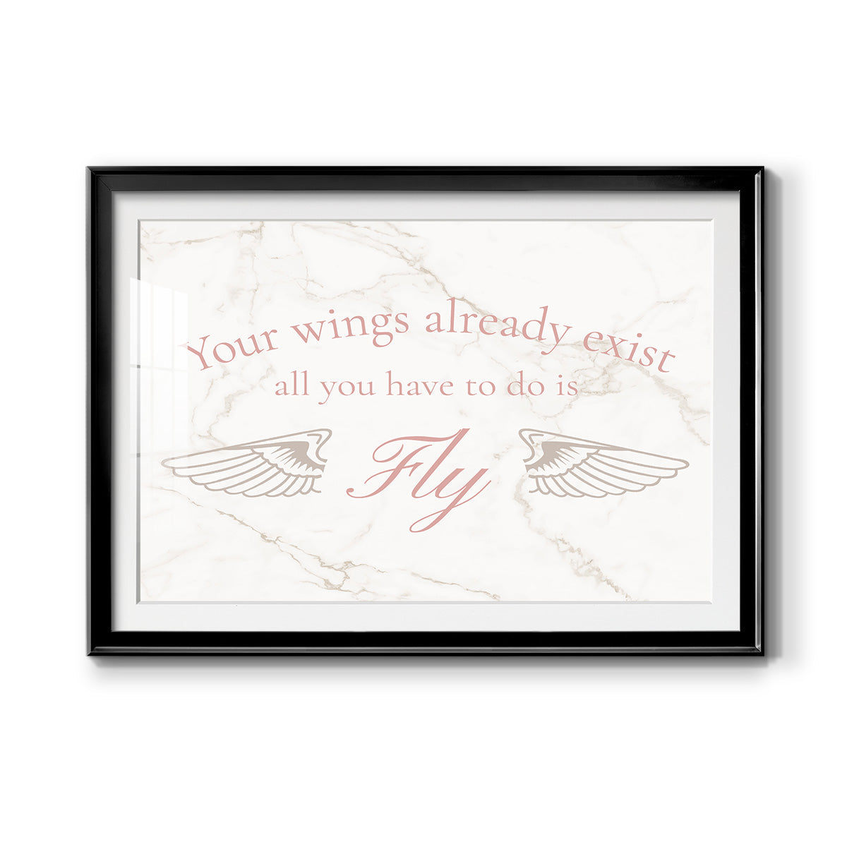 Wings Exist Premium Framed Print - Ready to Hang