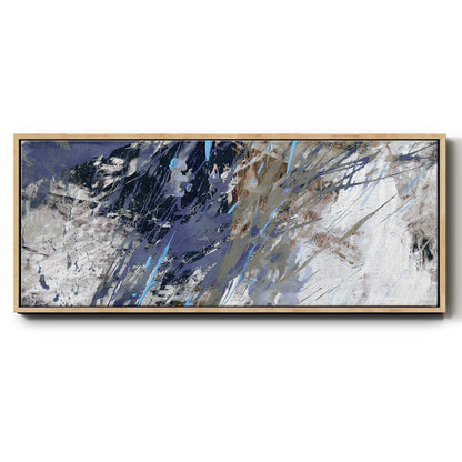 Blue Noise I - Floater Framed Canvas Print