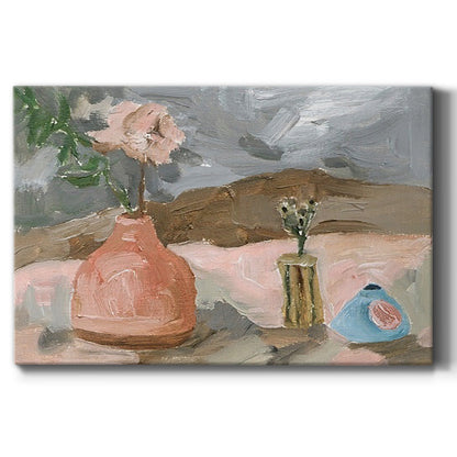 Vase of Pink Flowers I - Canvas Art Print