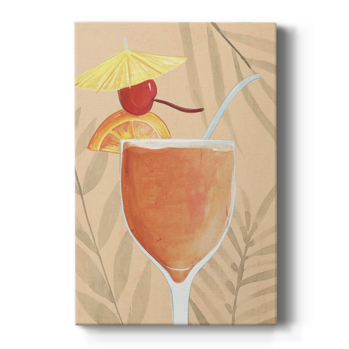 Tropical Cocktail I Premium Gallery Wrapped Canvas - Ready to Hang