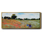 Wild Poppies Near Argenteuil, 1873 - Floater Framed Canvas Print