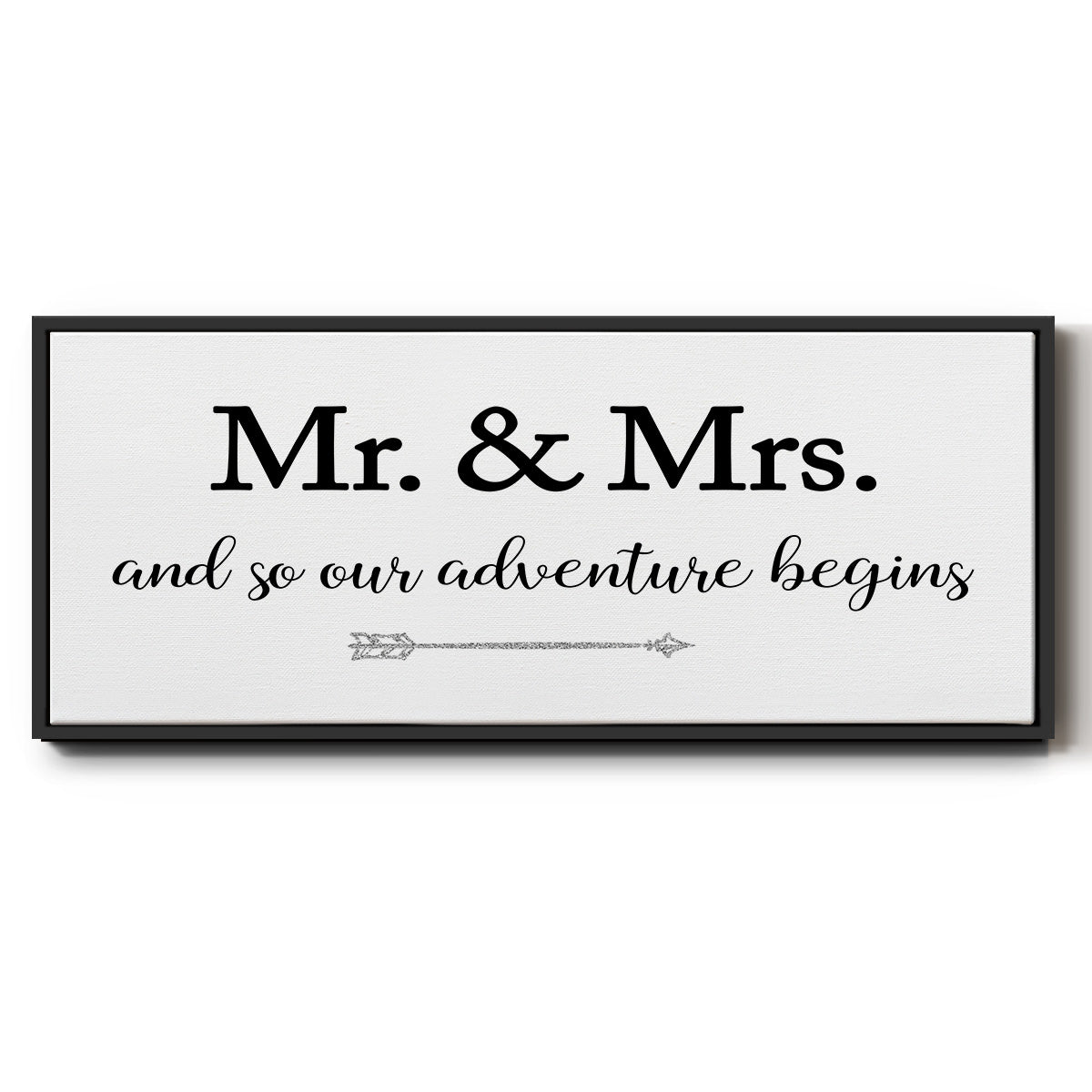 Mr. and Mrs. - Floater Framed Canvas Print