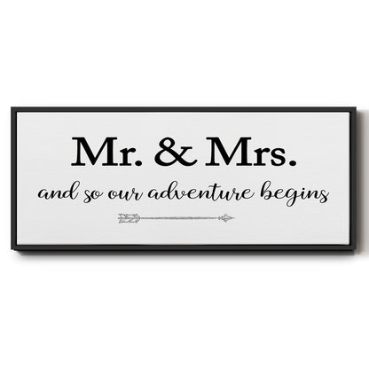 Mr. and Mrs. - Floater Framed Canvas Print